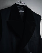 "tricot COMME des GARÇONS"
1989 Velvet-collared double-breasted tailored vest