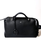 FENDI/ “By The Way Medium” Flower Detailed 2 Way Hand Bag Black