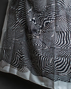 "HERMES" Zebra abstract print Carre 90 silk scarf
