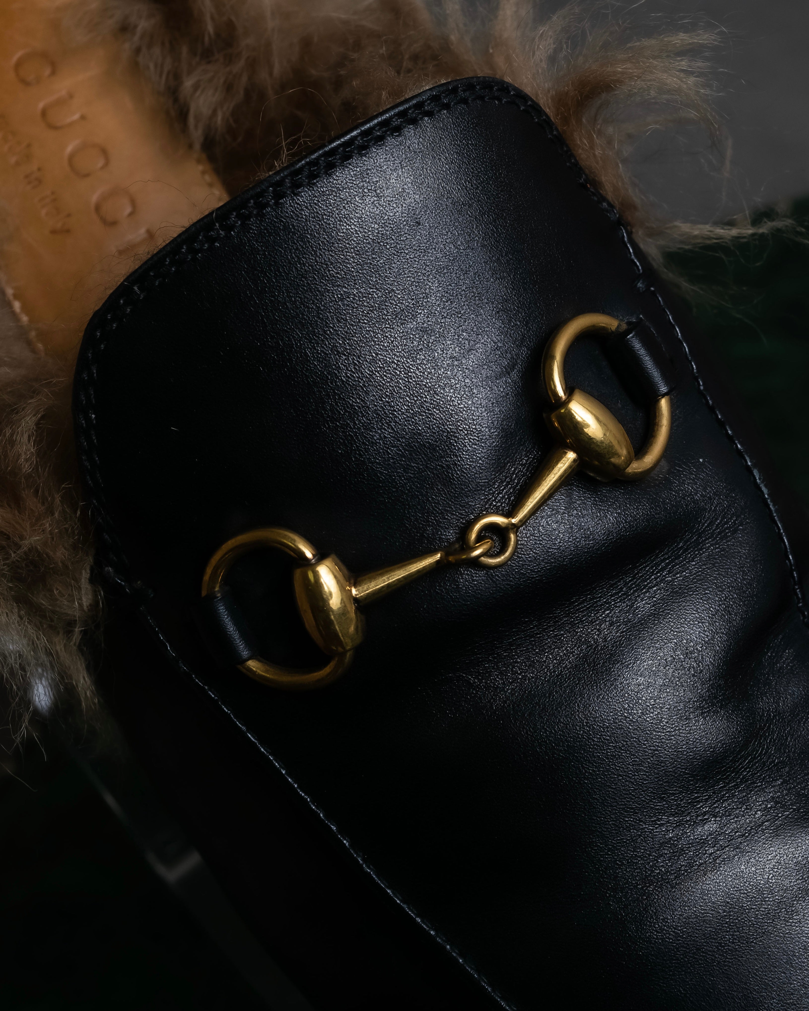 "GUCCI" Horsebit slipper style Princetown loafers