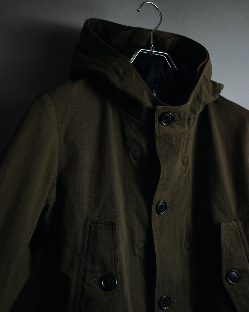 "Dior" 22AW Kim Jones design military detail hooded coat
