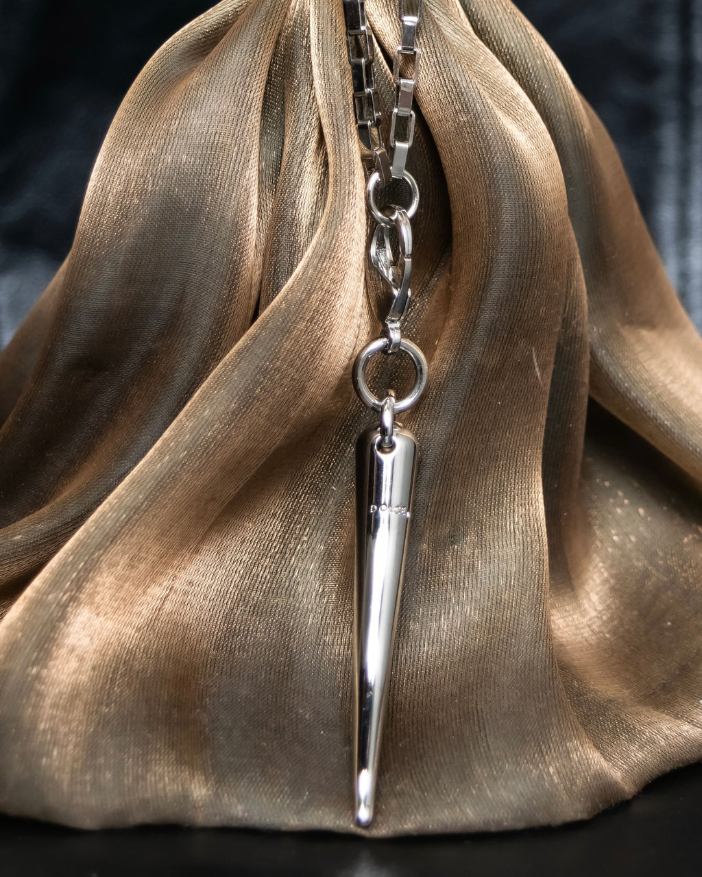 "Dolce &amp; Gabbana" Botanical design silver necklace