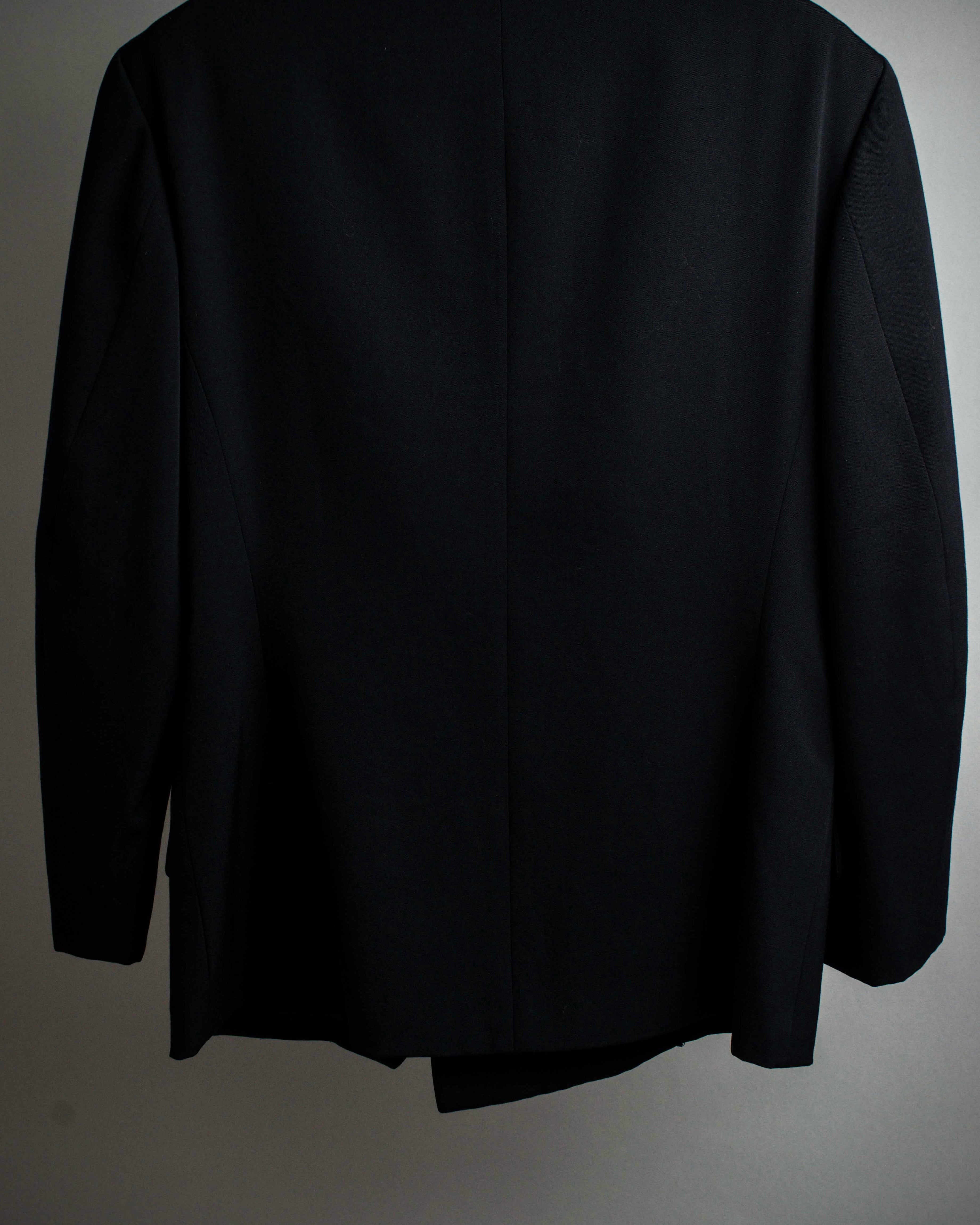 "Y's" 94AW sharp lapel cut design double-breasted jacket