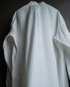 "JEAN PAUL GAULTIER" Cotton poplin stand-collar white shirt