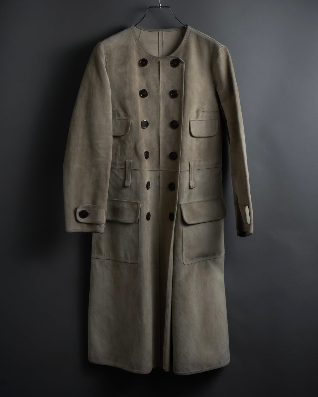 "LOUIS VUITTON" 00's Marc Jacobs period double-breasted suede coat