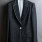 "GIANFRANCO FERRE" Striped＆dotted peak lapel tailored jacket