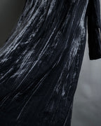 -SPECIAL- "CHANEL" 90's-00's Crushed velvet long dress