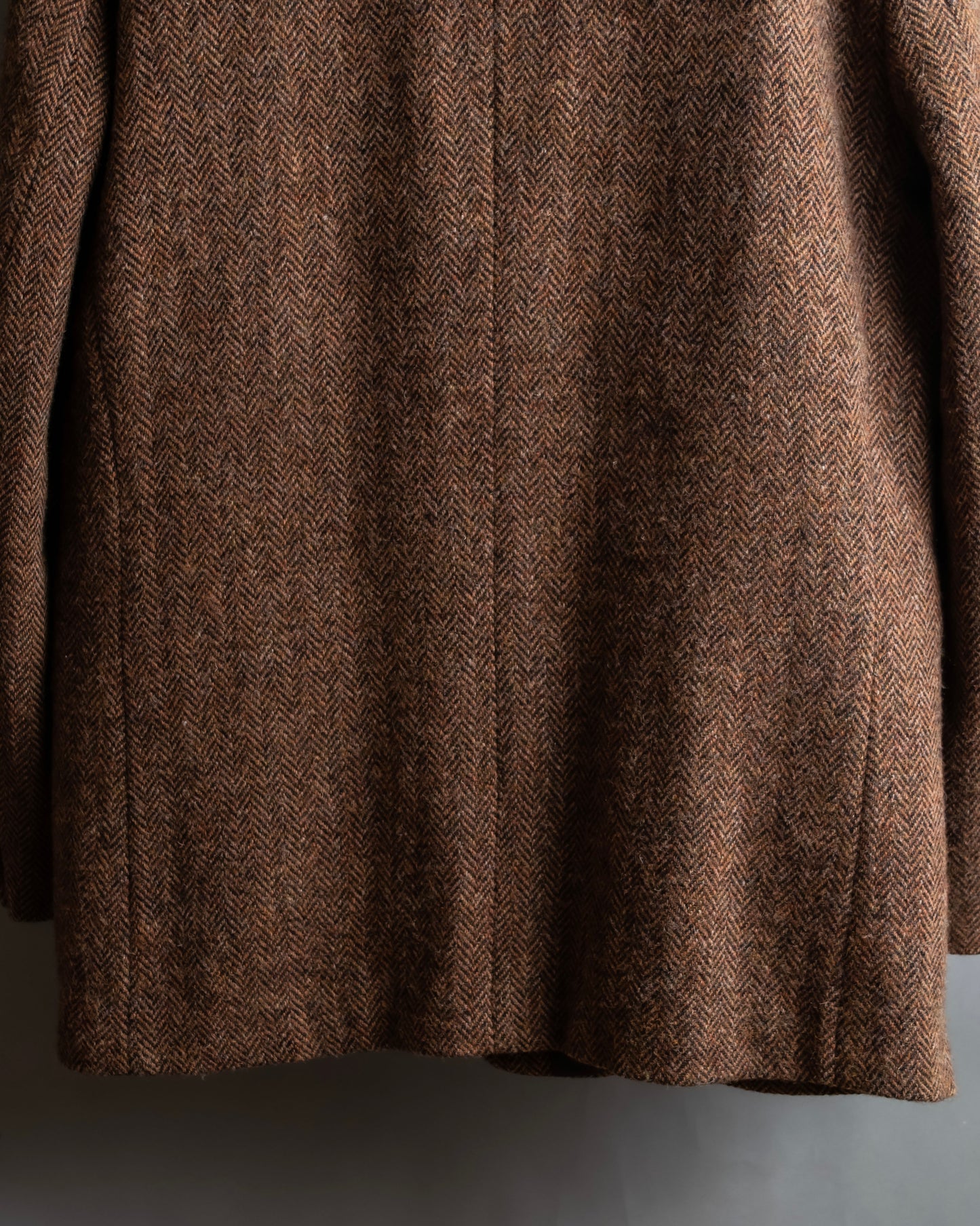 "HARRIS TWEED" Oversized herringbone tailored jacket