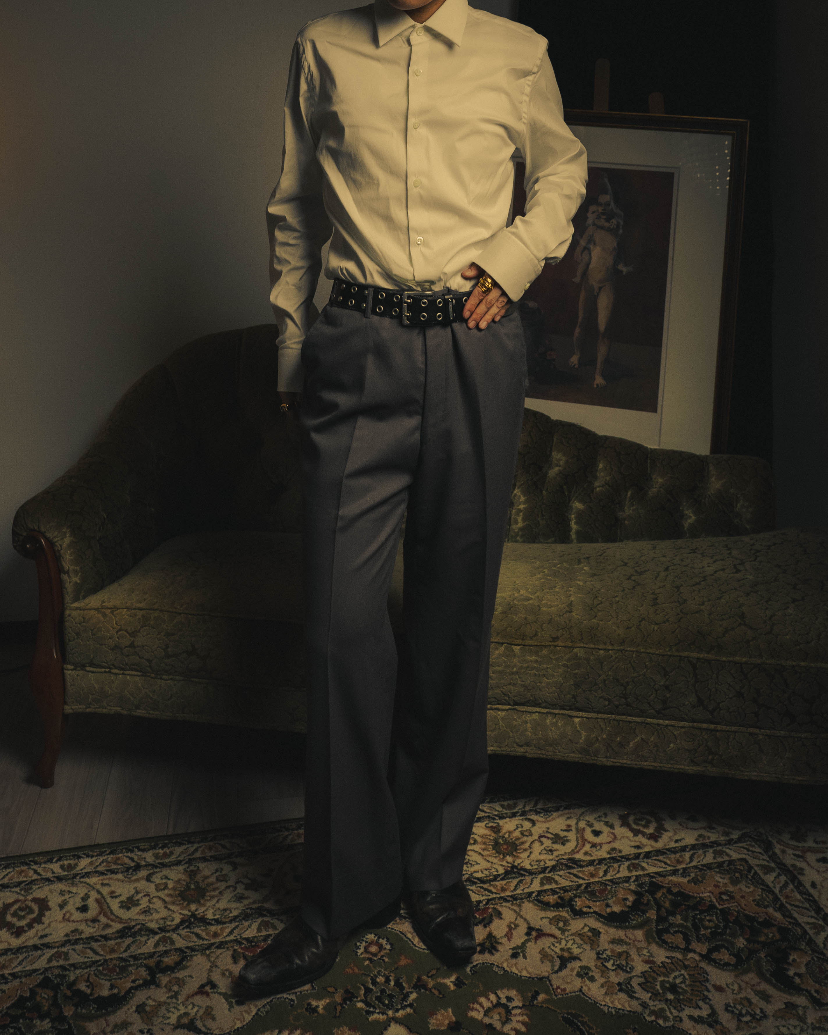–SPECIAL– "Christian Dior" 80's-90's Classically tailored wool two-piece suit