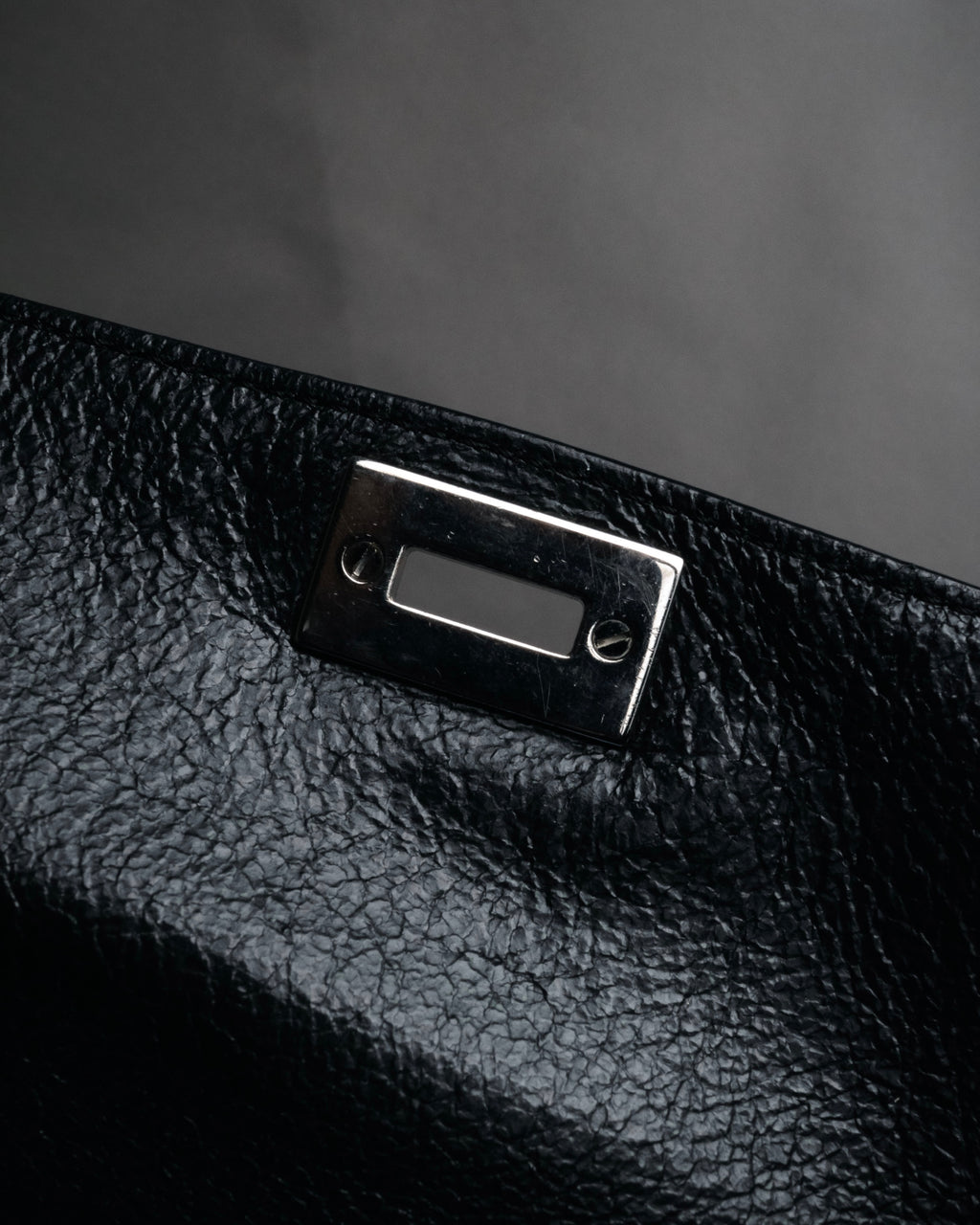 “TIFFANY & CO.” 2010’s Grained leather chain shoulder bag