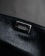“TIFFANY & CO.” 2010’s Grained leather chain shoulder bag