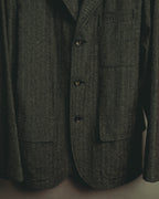 “COMME des GARÇONS SHIRT” 2000's- layered pocket print tailored jacket