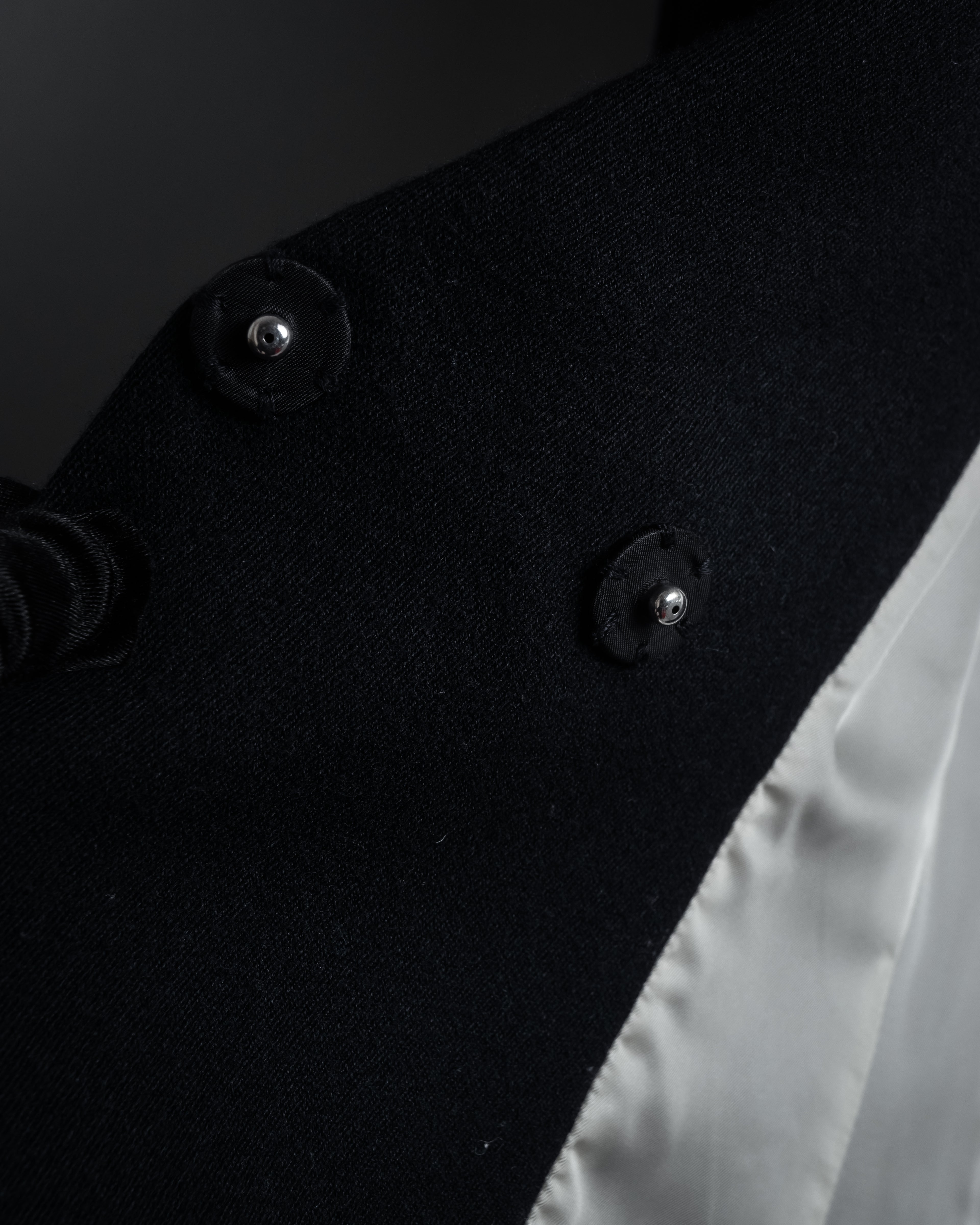 “KEITA MARUYAMA” Floral appliqué one-button chelsea coat