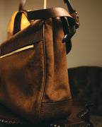 -SPECIAL- “BALENCIAGA” 80’s-90’s suede touch top handle flap bag