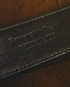 "Ermenegildo Zegna" 90's–00's brown suede leather belt