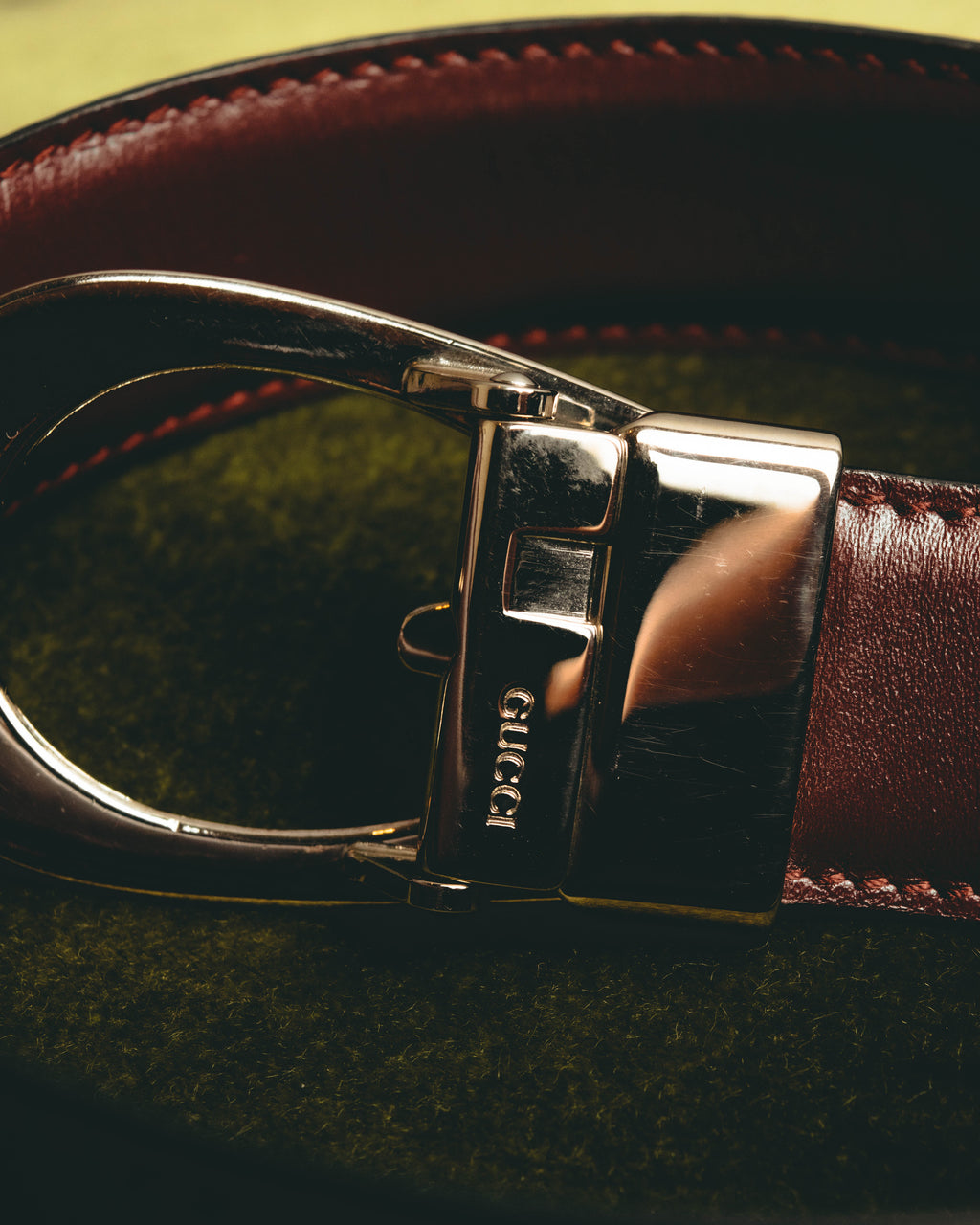 "GUCCI" Two tone reversible belt