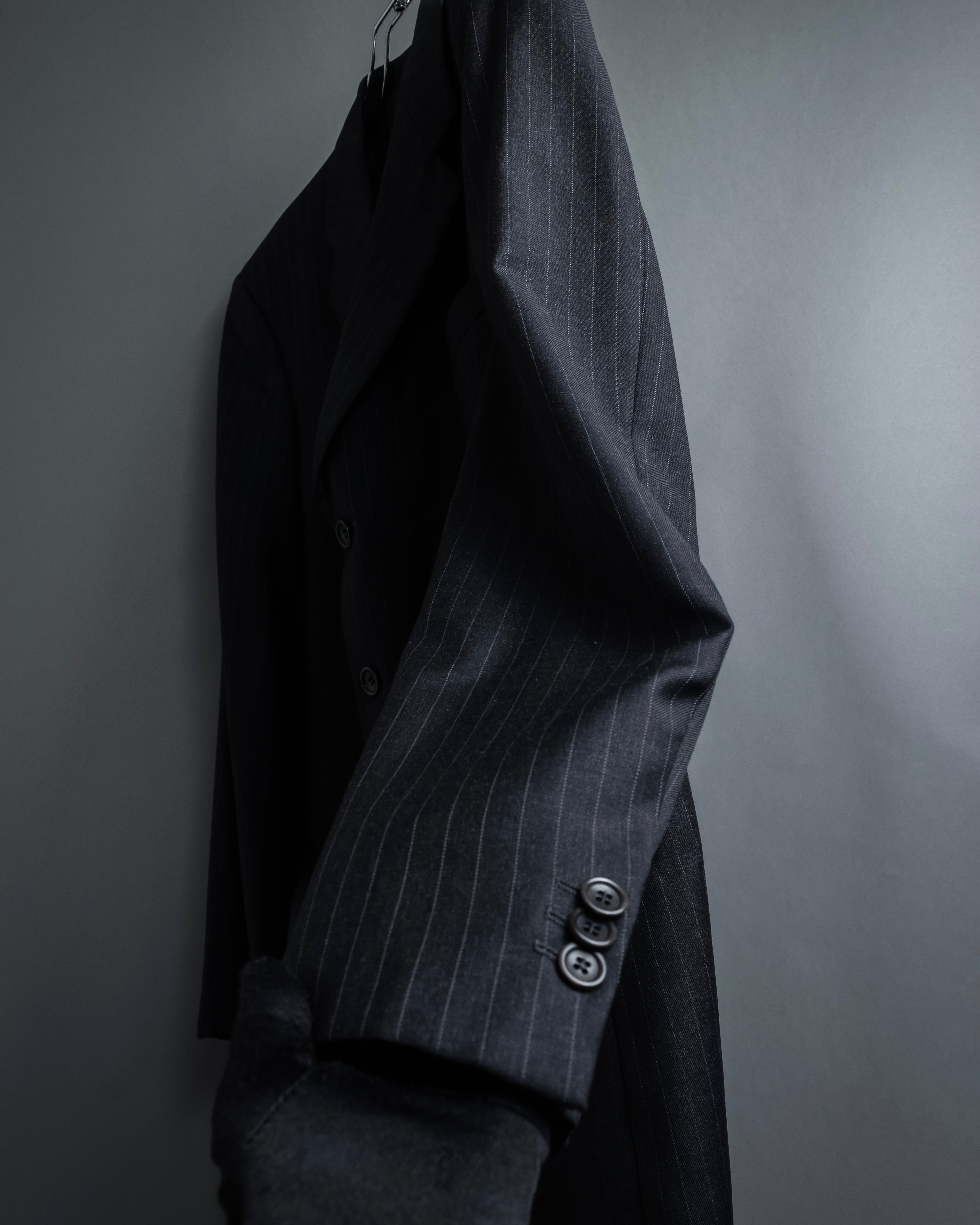 "ARMANI COLLEZIONI" Deep charcoal pinstripe set up