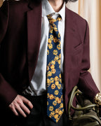 "CHANEL" Jewelry pattern silk necktie