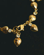 "Christian Dior" 80's-90's Sculptural leaf charm bracelet