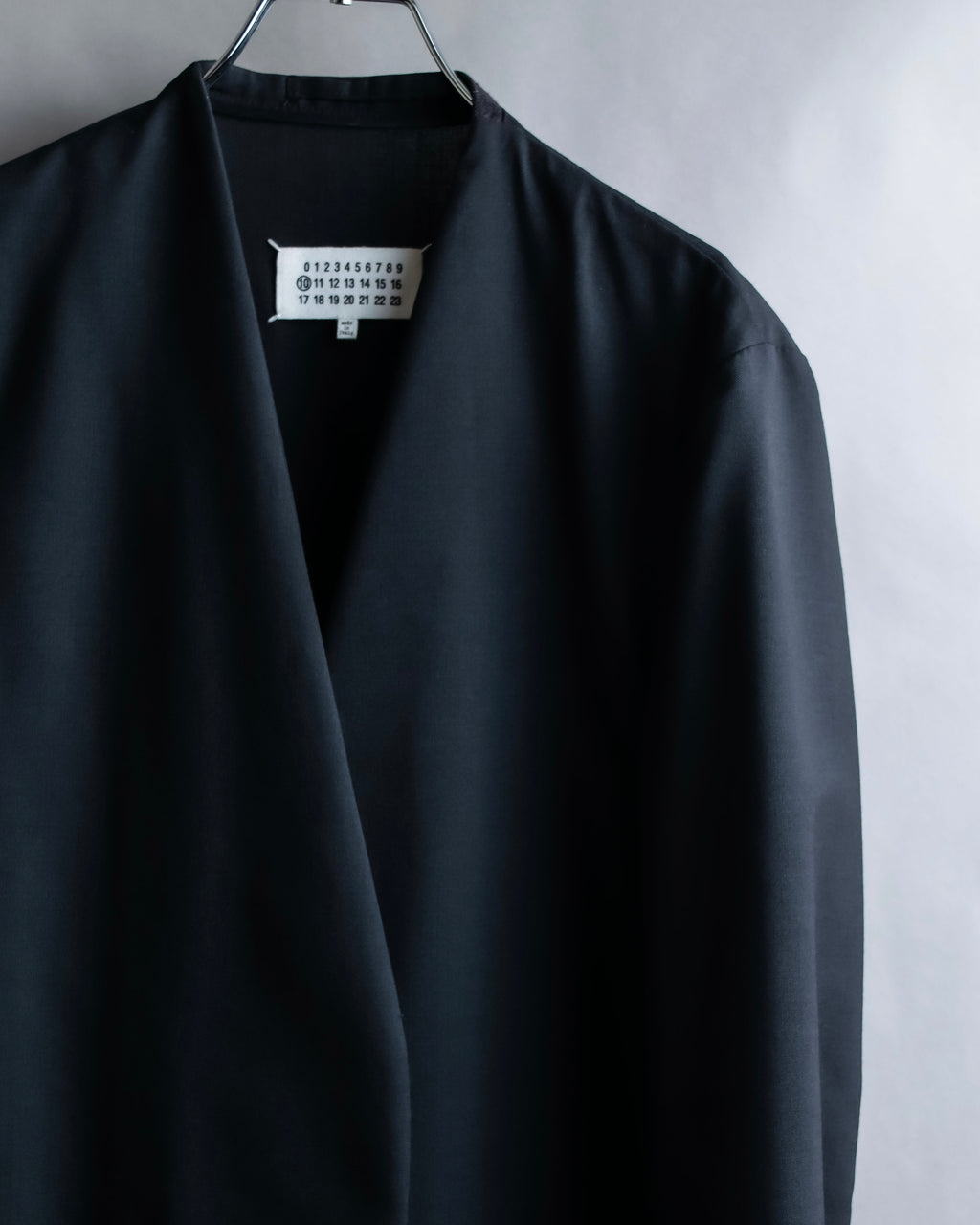 "MAISON MARGIELA" 20AW No-collar design wool tailored jacket
