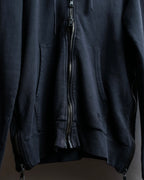 "BALMAIN" Side fastener design oversized double zipper hoodie