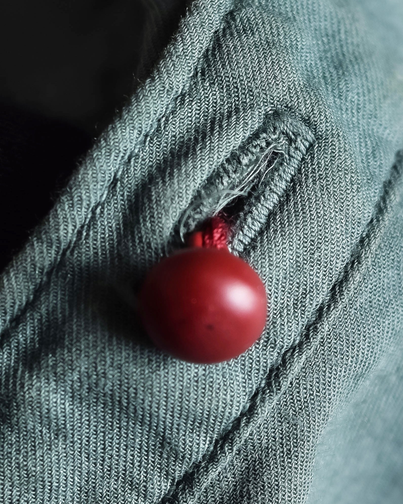 "UNDERCOVER" Raw edge frill design military-like shirt tunic