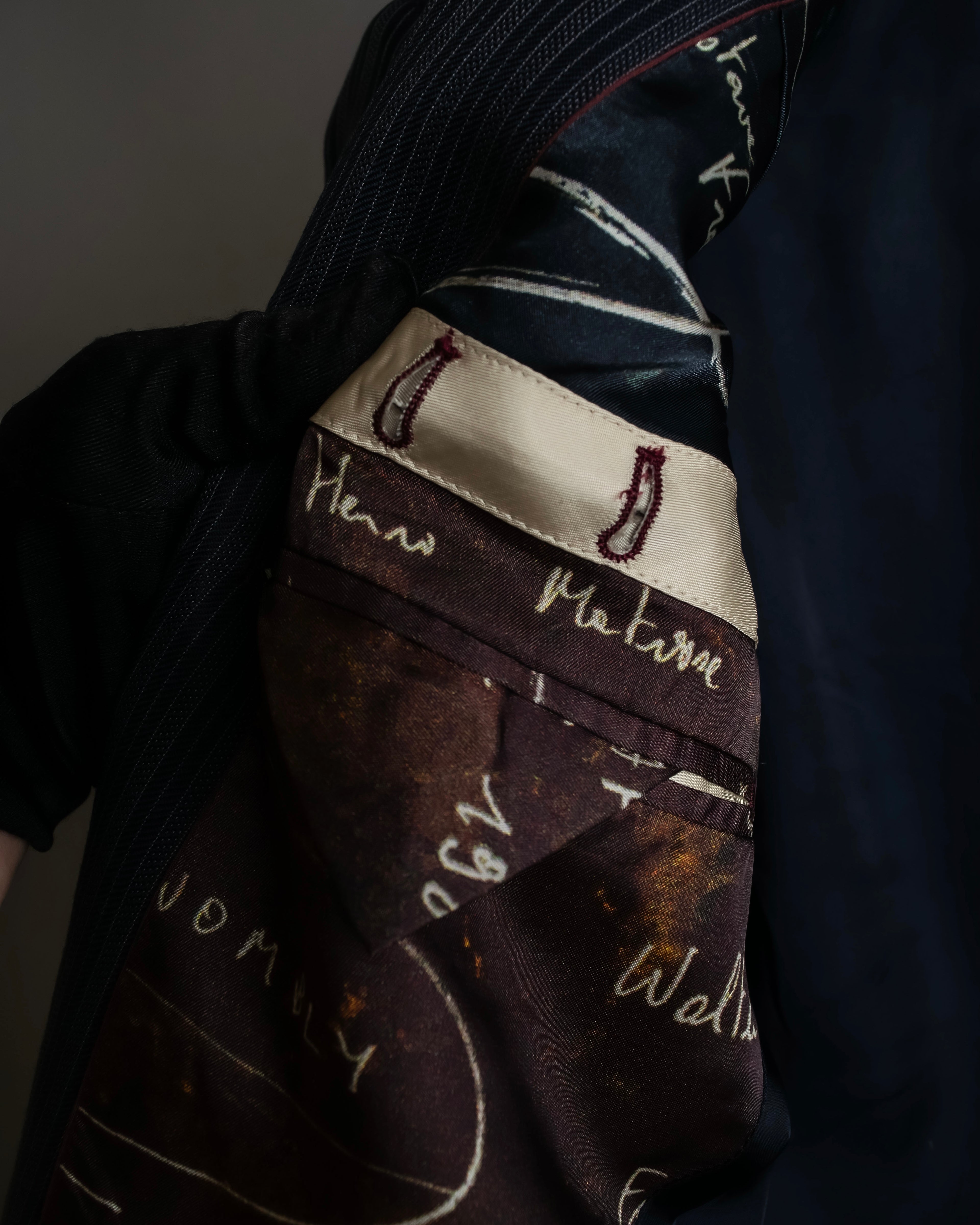 "PAUL SMITH" Satin-switched striped tailored jacket