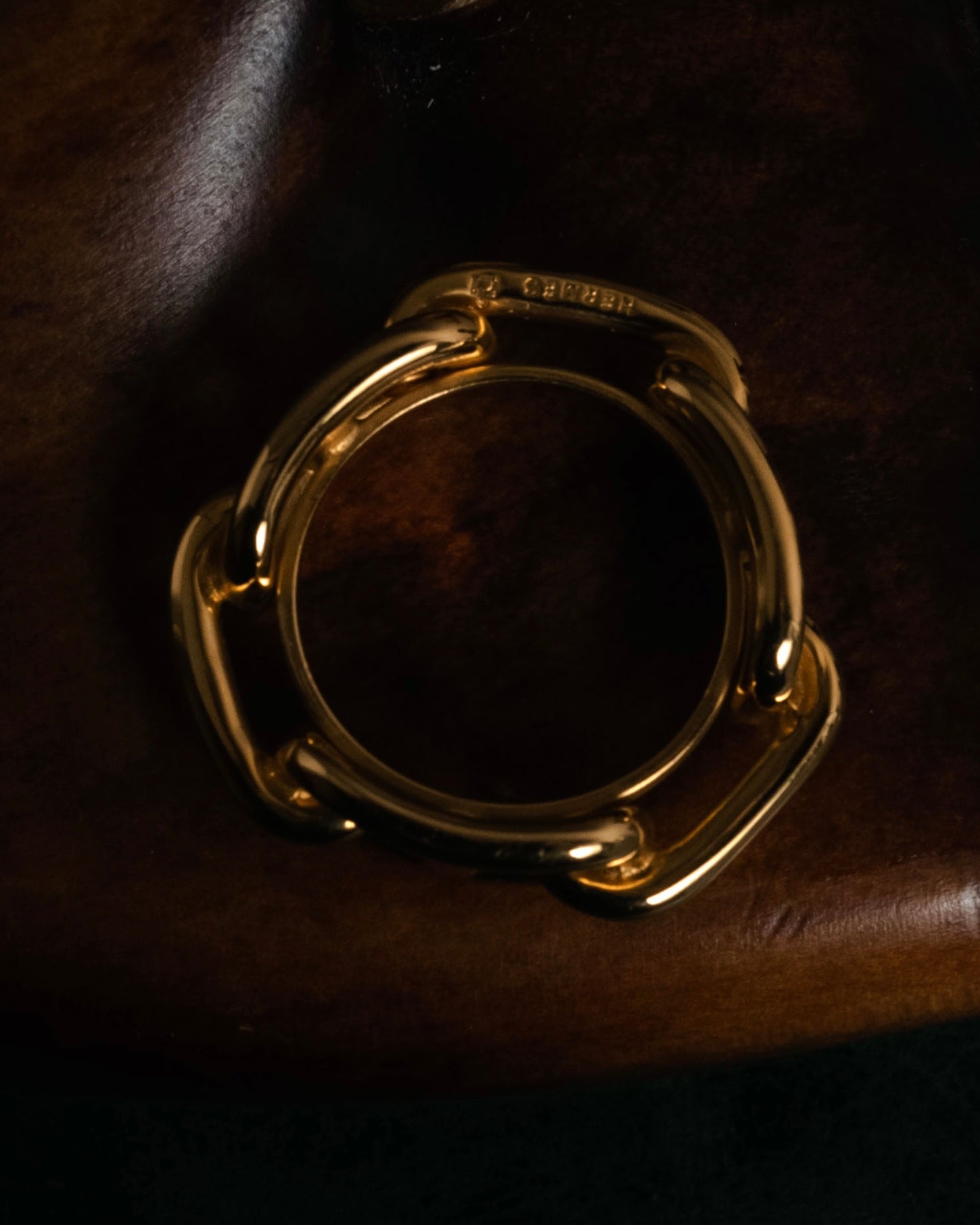 “HERMES” 90’s-00’s Chaine d’ancre scarf ring