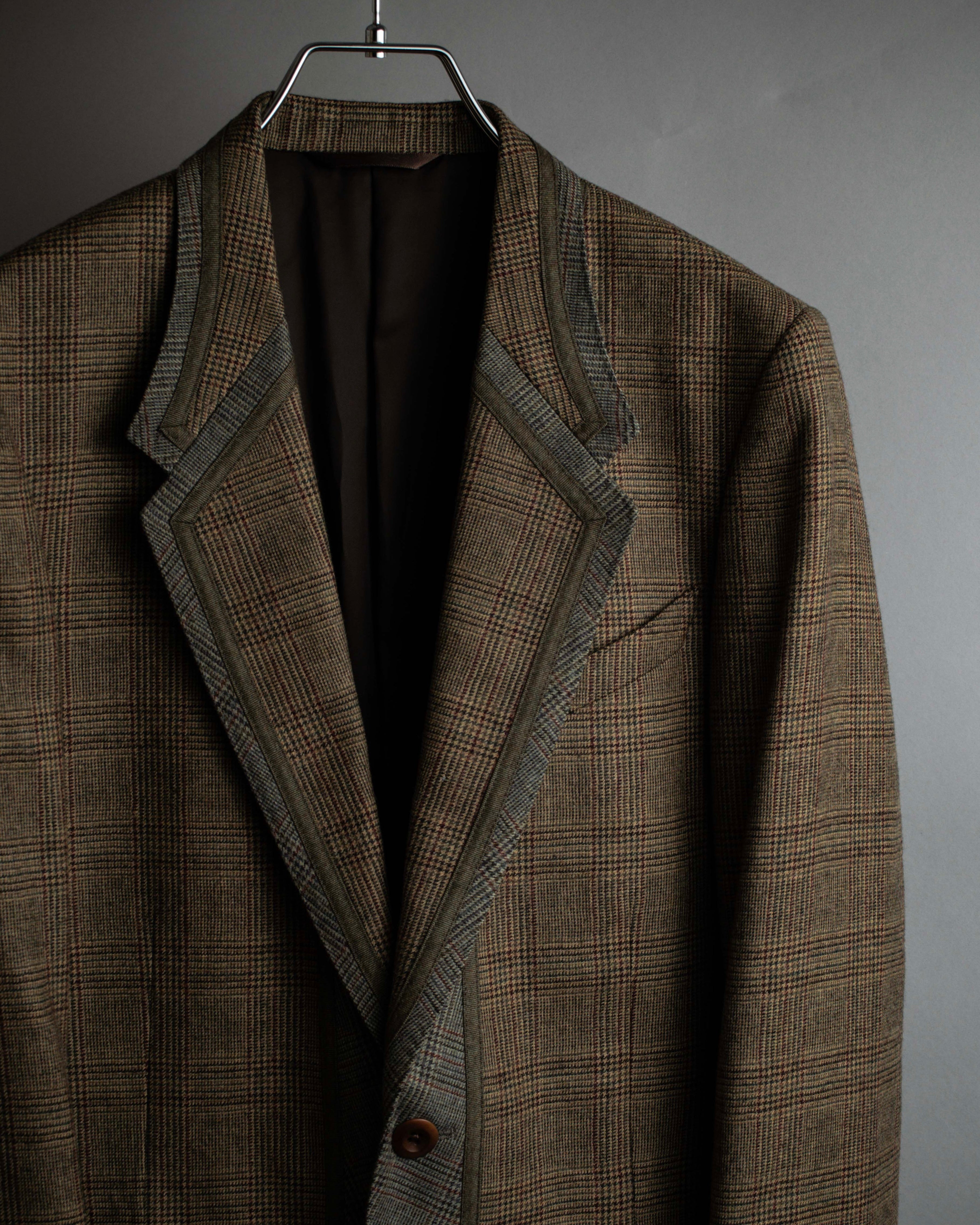 "PAUL SMITH" Flaming detail glen plaid set up