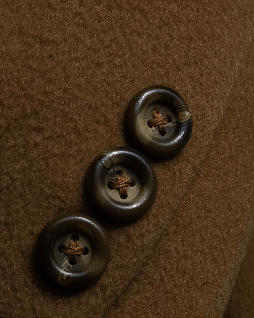 "BURBERRYS" 80's-90's Camel tone cashmere mix chester coat