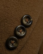 "BURBERRYS" 80's-90's Camel tone cashmere mix chester coat