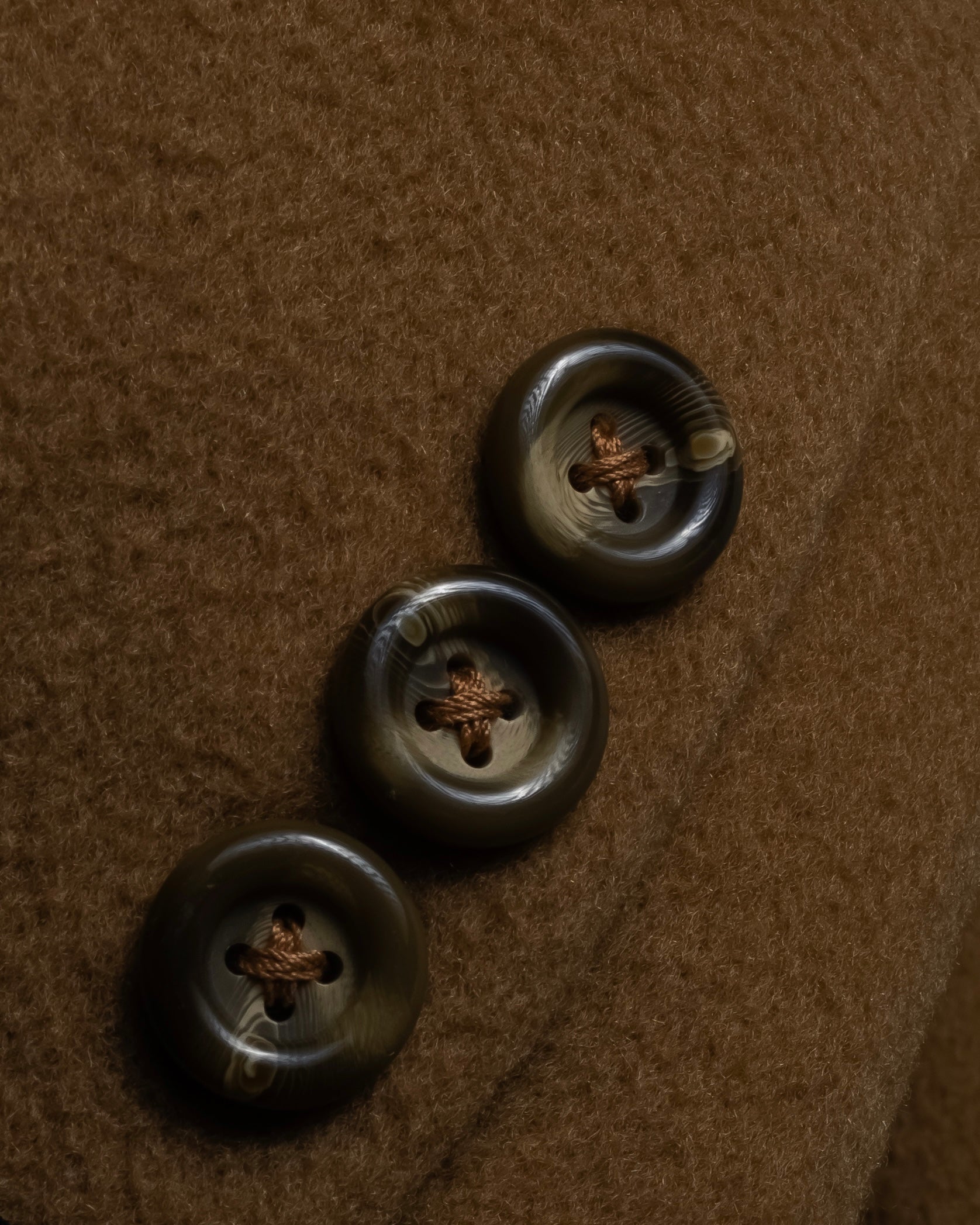 "BURBERRYS" 80's-90's Camel tone cashmere mix chester coat