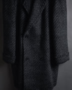 Abrigo de mezcla de mohair de doble botonadura de los años 90 de Christian Dior MONSIEUR