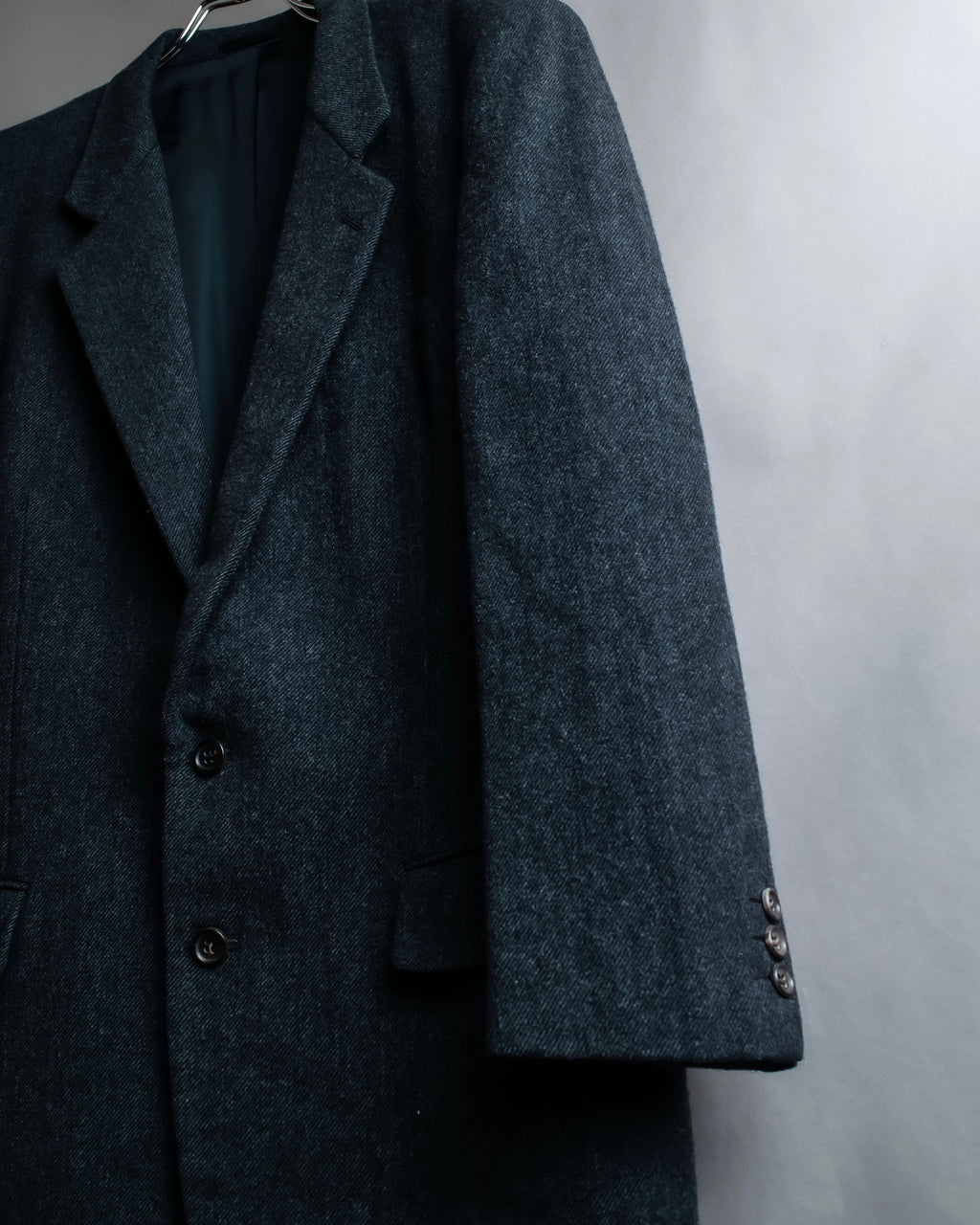 "COMME des GARCONS HOMME DEUX" Box silhouette heather grey tailored jacket