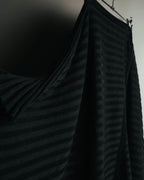 -SPECIAL- “Christian Dior“ 00’s-10’s Sheer ribbed asymmetric long skirt