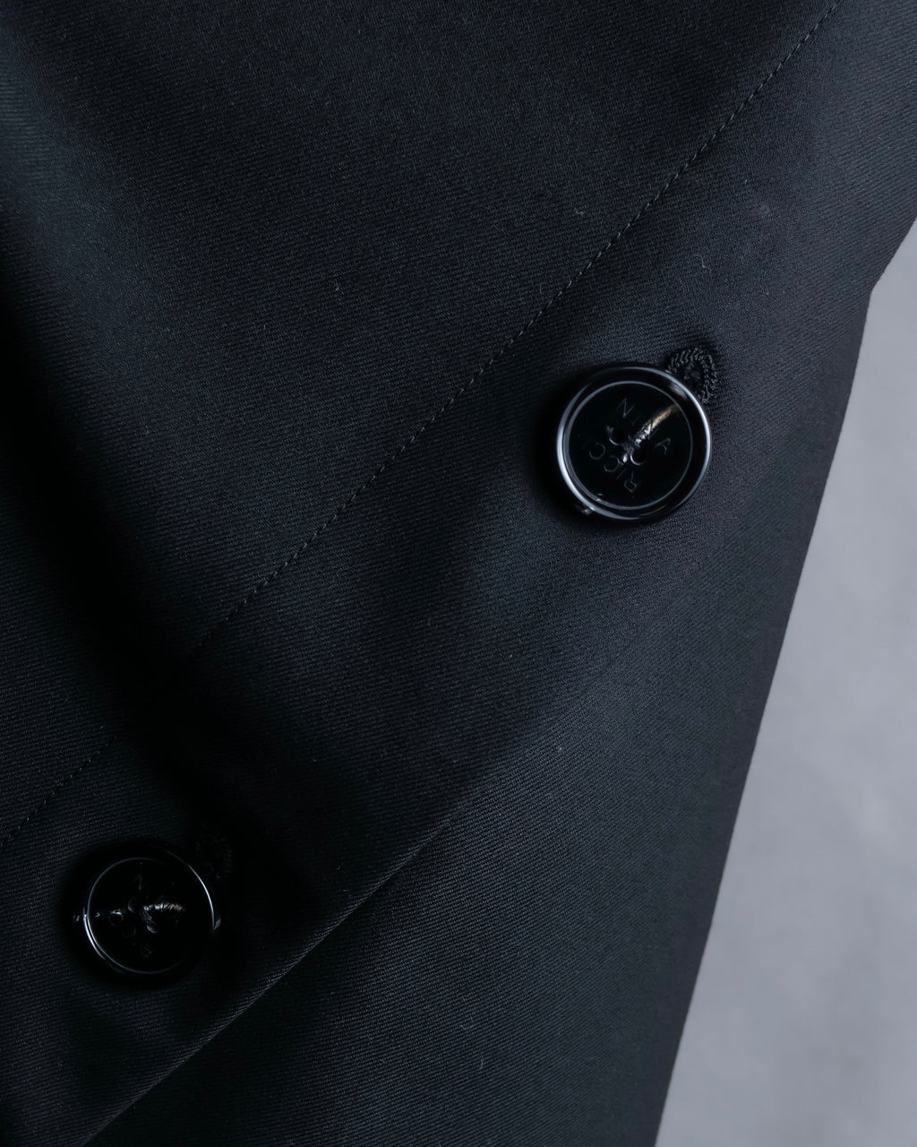 "NINA RICCI" Side button detail cropped length skirt