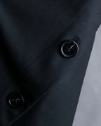 "NINA RICCI" Side button detail cropped length skirt