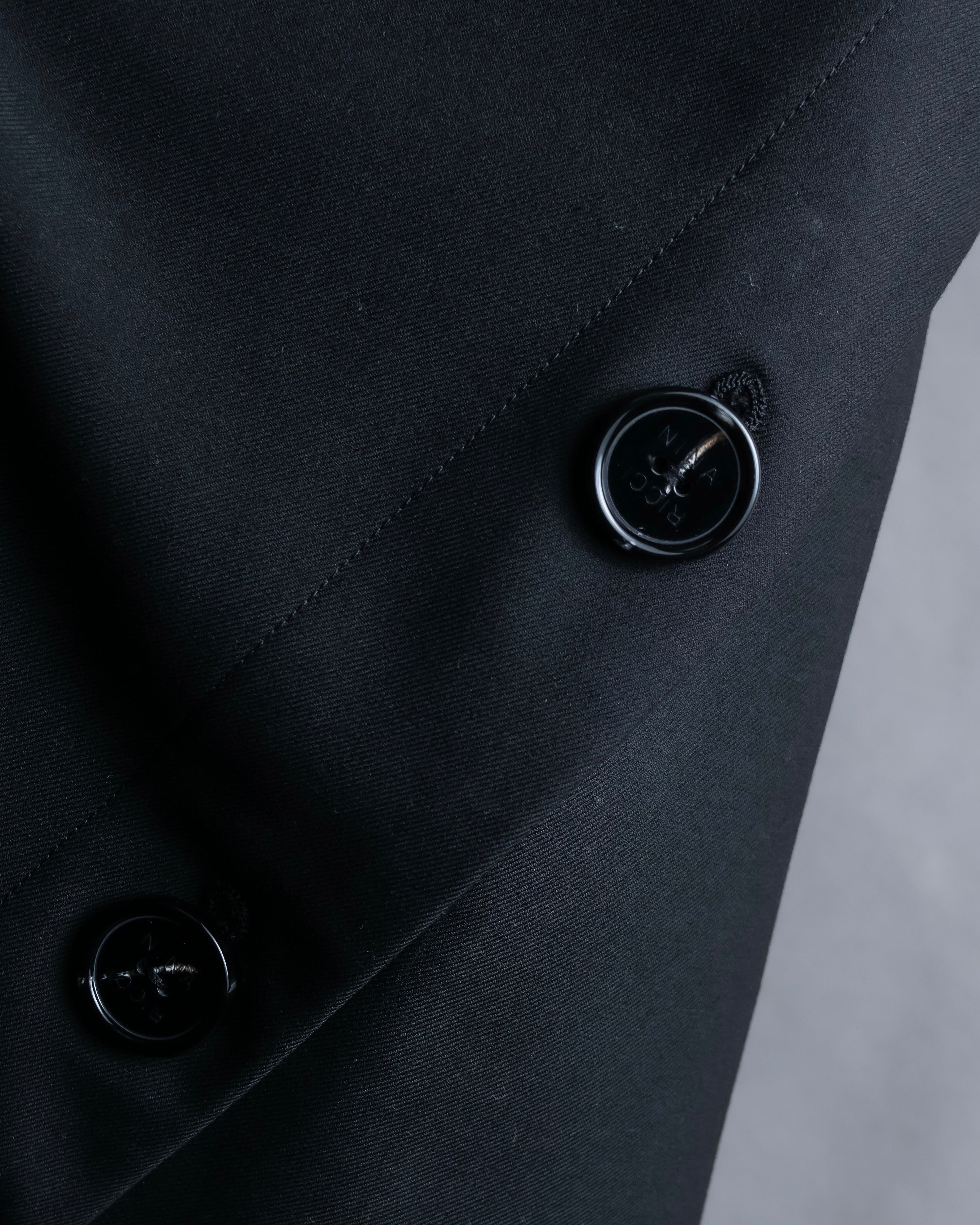 "NINA RICCI" Side button detail cropped length skirt