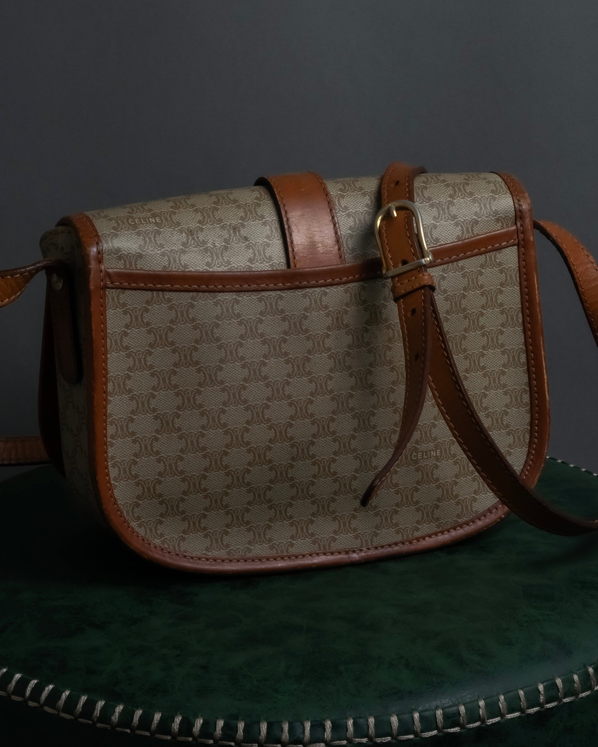 "CELINE Macadam pattern combination shoulder bag