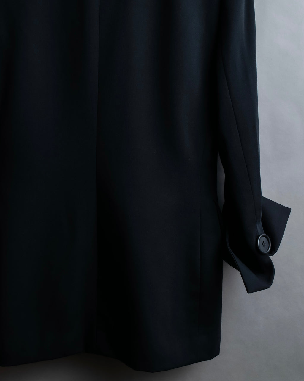 "Christian Dior" Jacquard switching design no-collar jacket