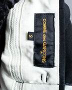 "COMME des GARCONS" Ruffle & tulle asymmetrical docking sarouel slacks