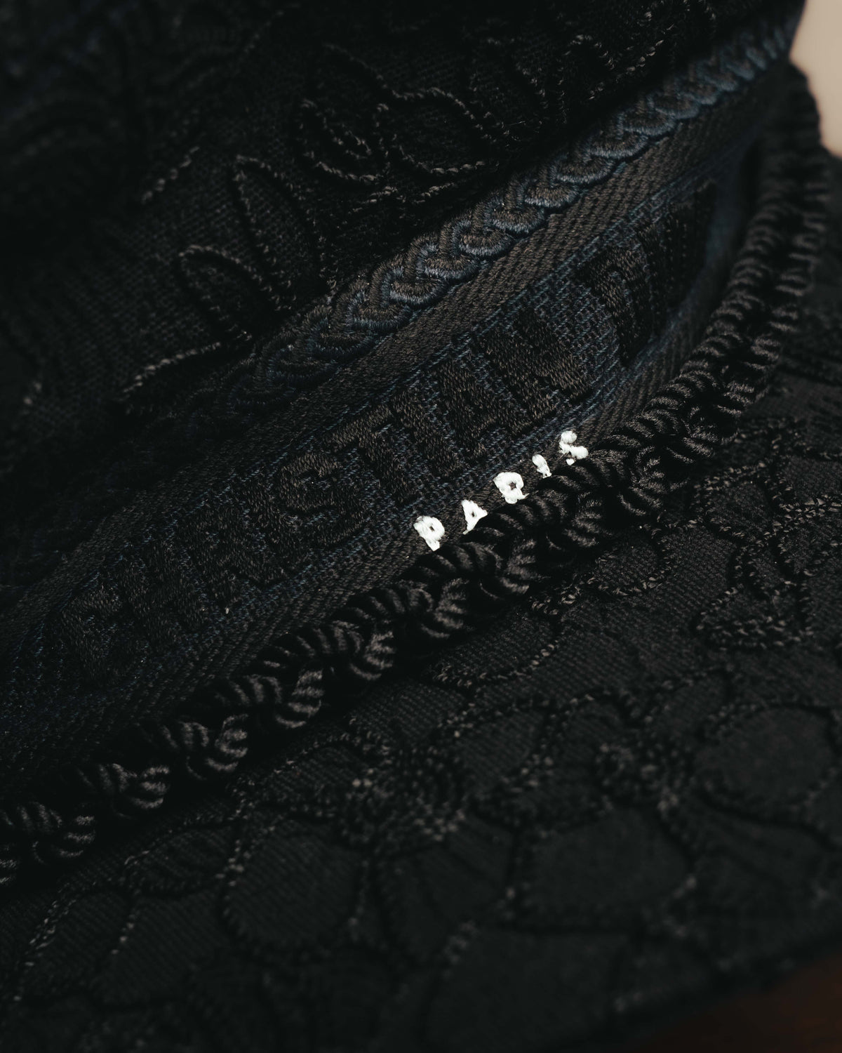 -SPECIAL- "Christian Dior" 20's Intricately embroidered botanical sailor cap