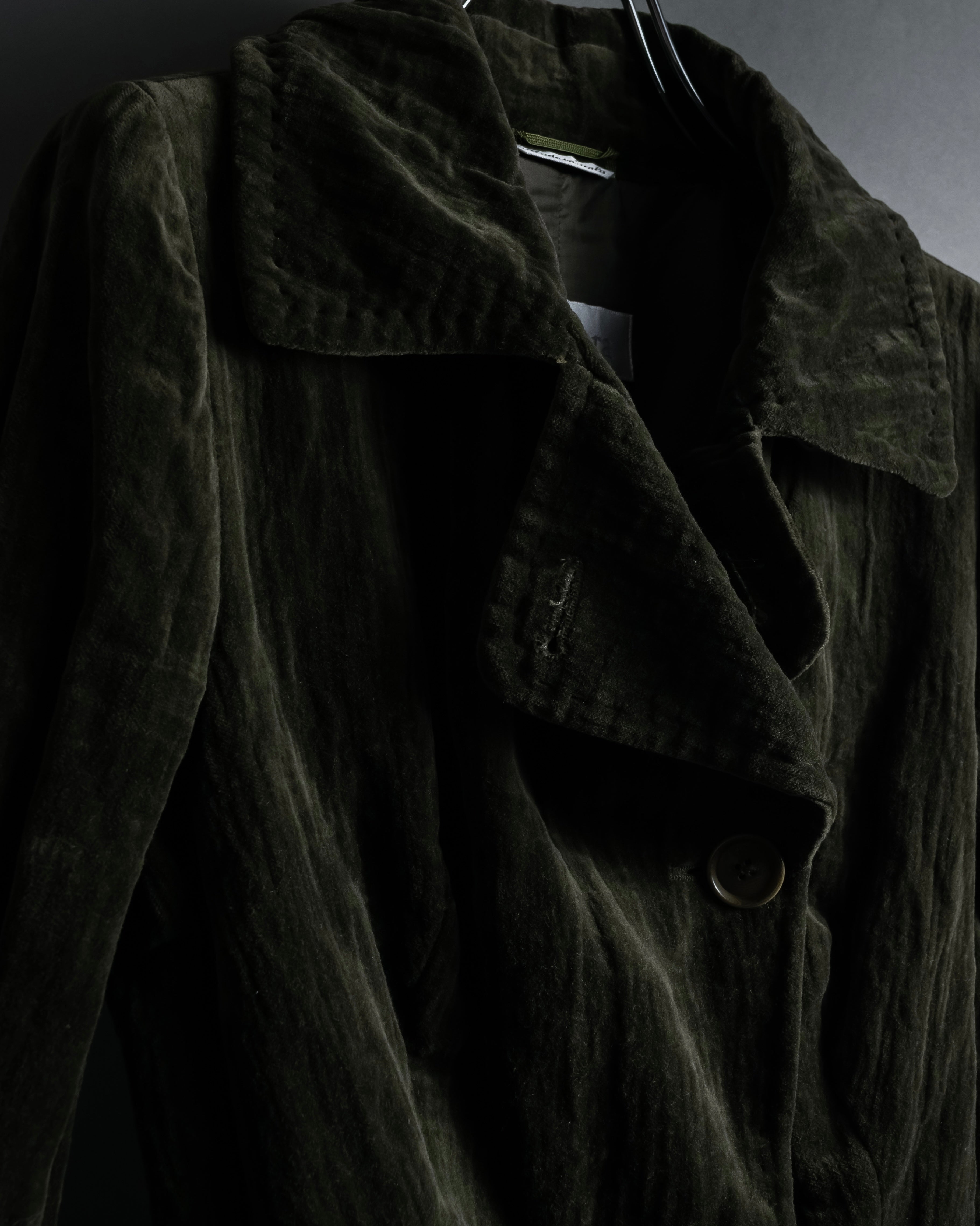 “Max Mara” 90’s-00’s metallic velour jacket