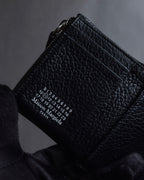 "MAISON MARGIELA" Grained leather envelope compact wallet