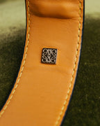 “LOEWE” 2010’s-2020’s industrial leather cuff bracelet