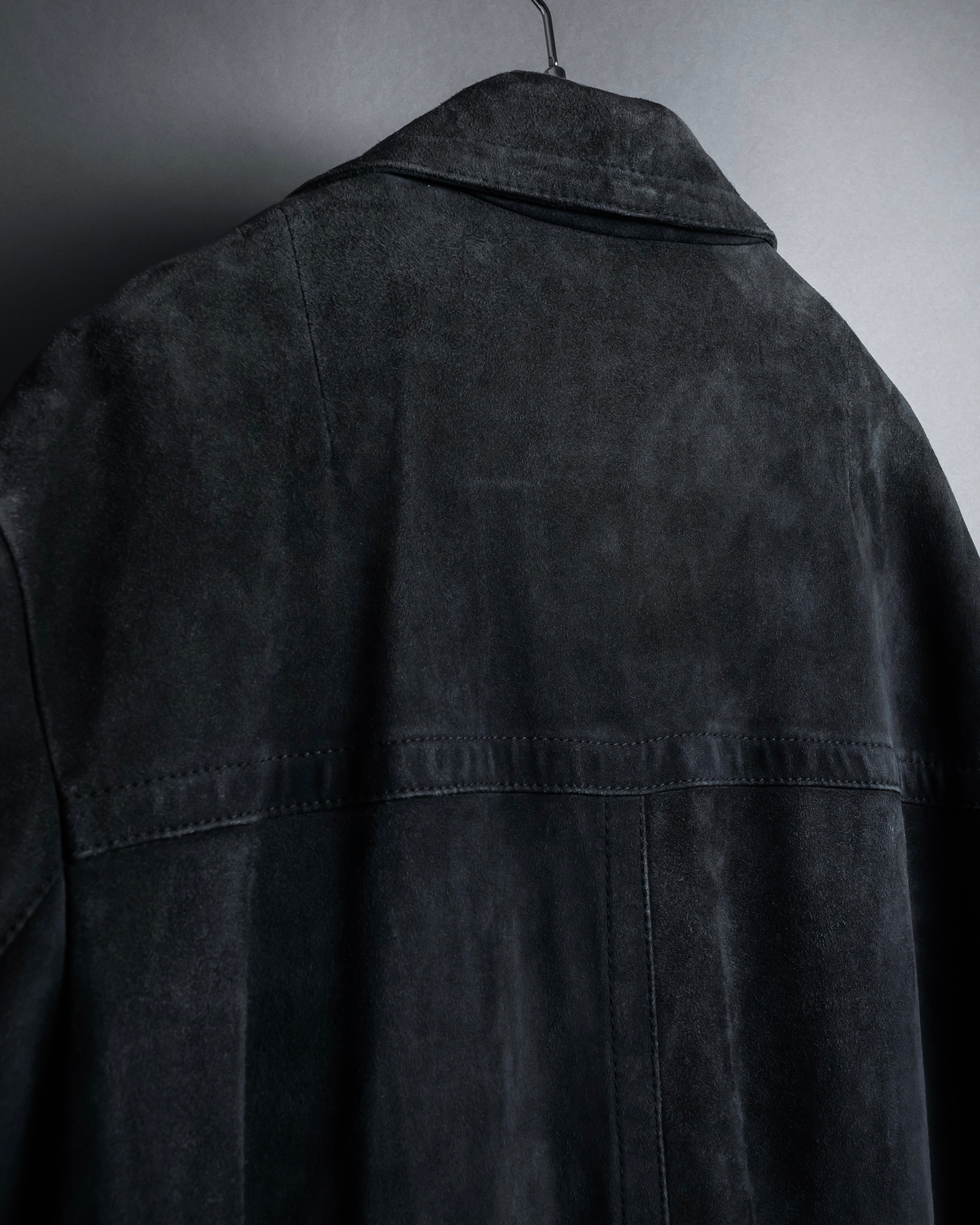 -SPECIAL- "GUCCI" 1998's-01's Tom Ford period beautiful faded suede long coat