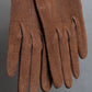 Vintage genuine leather camel brown gloves