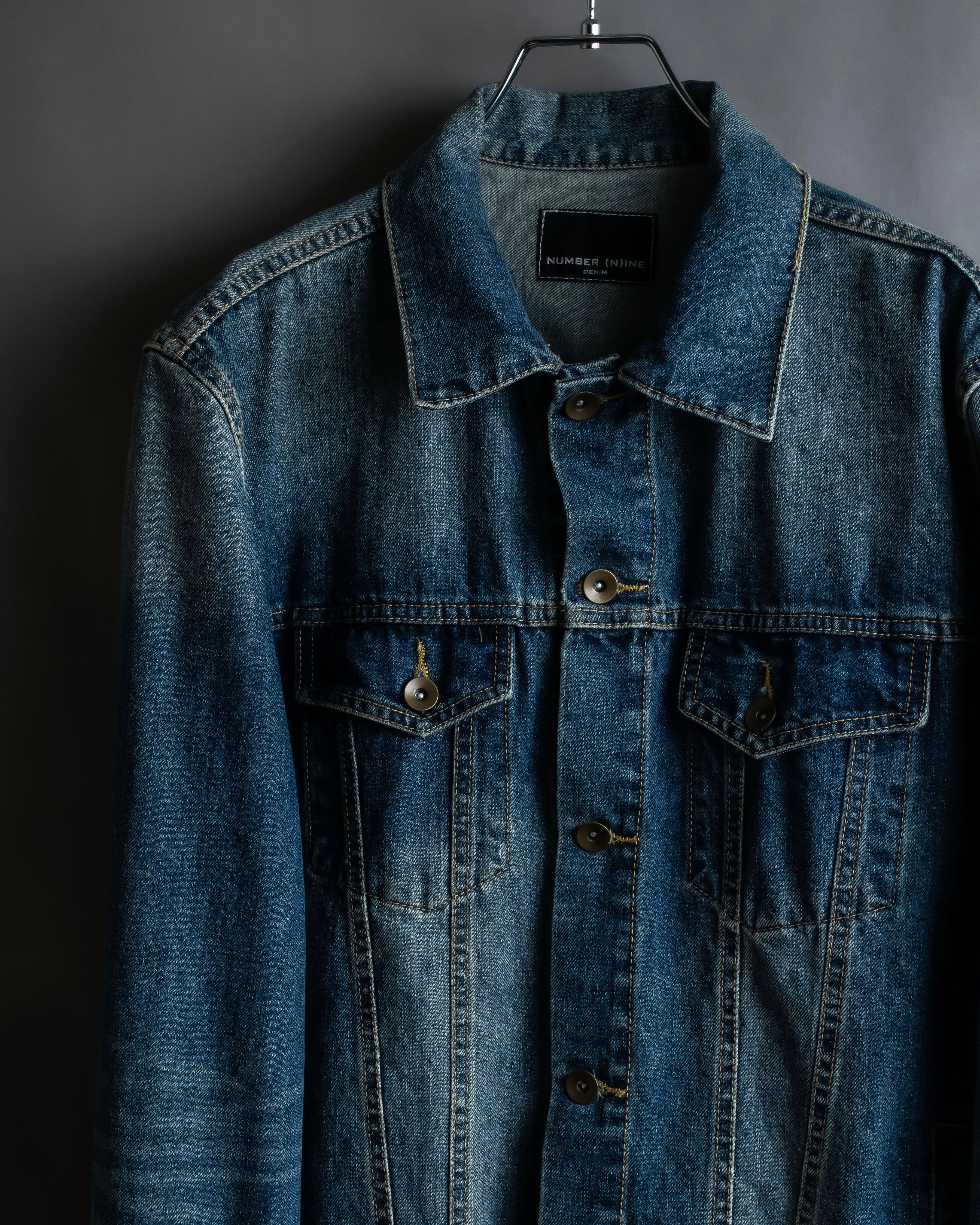 "NUMBER (N)INE" Vintage washed denim jacket