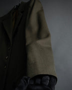 -SPECIAL- "HERMES" 90's Military-inspired zip design tailored jacket