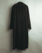 -SPECIAL- "Salvatore Ferragamo" 90's-00's Alpaca wool oversized shawl collar long coat
